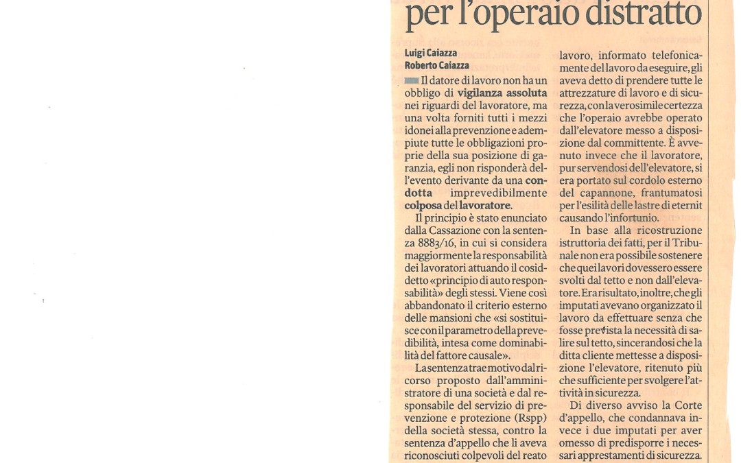 Il Sole 24 Ore del 14 aprile 2016