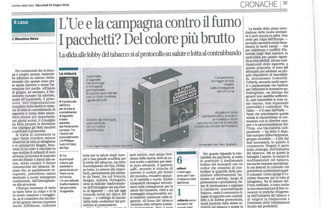 Corriere della Sera del 22 giugno 2016