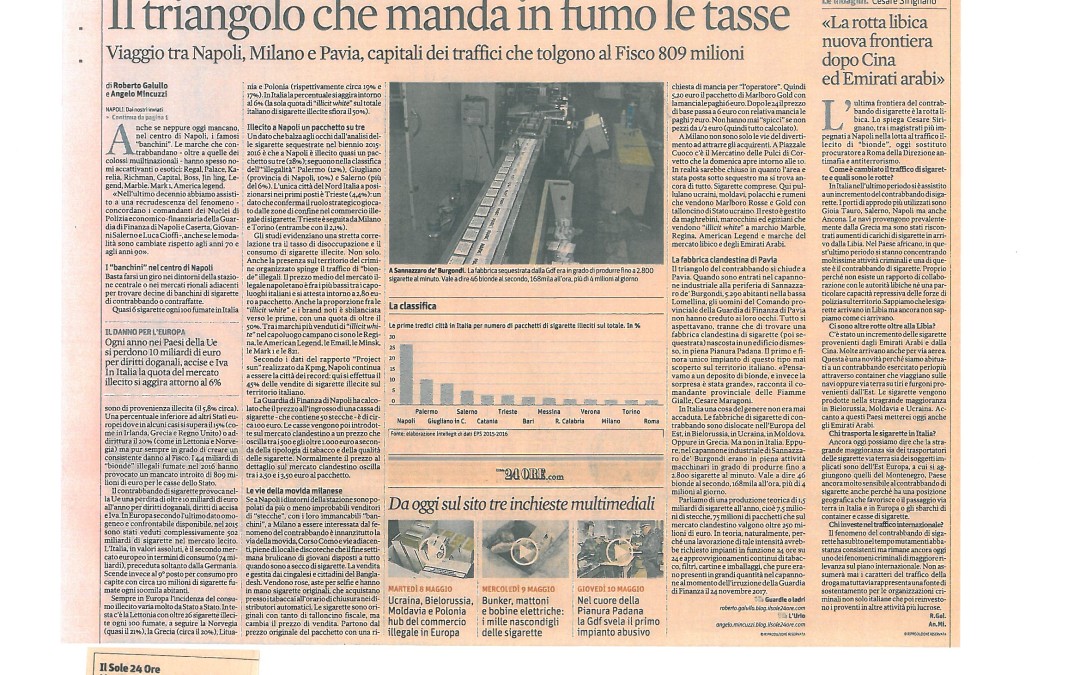 Il Sole 24 Ore di martedì 8 maggio 2018