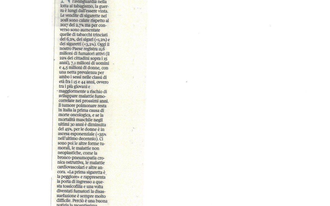 Il Corriere della Sera di mercoledì 26 giugno 2019