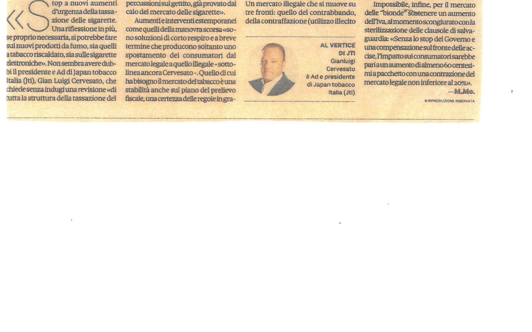 Il Sole 24 Ore di mercoledi 9 ottobre 2019