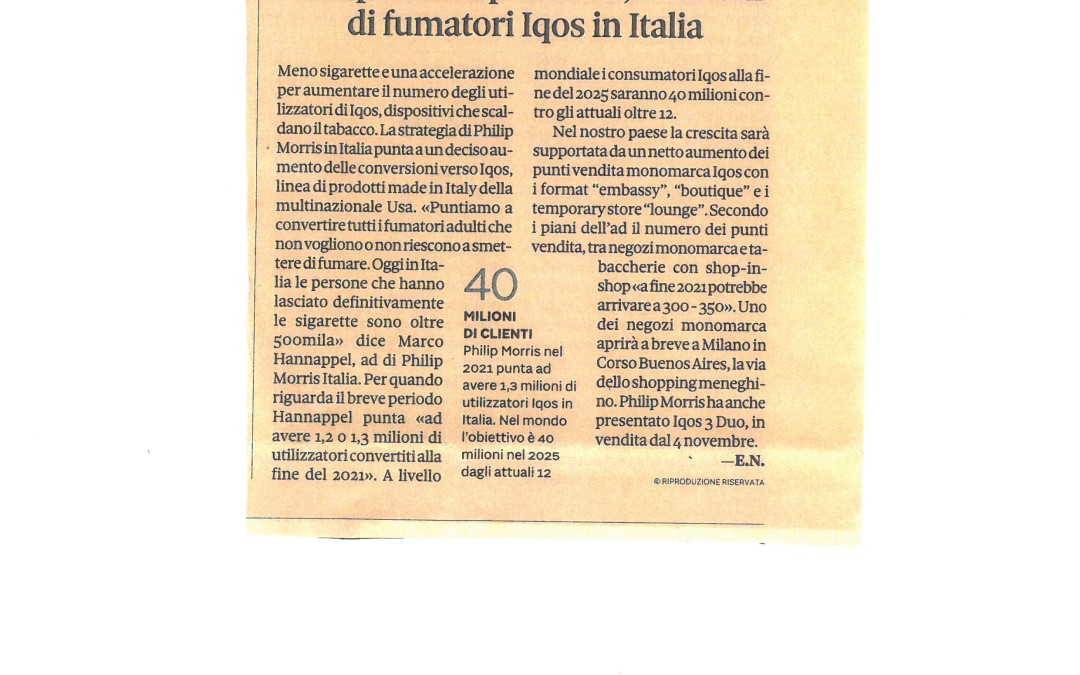 Il Sole 24 Ore di giovedì 24 ottobre 2019